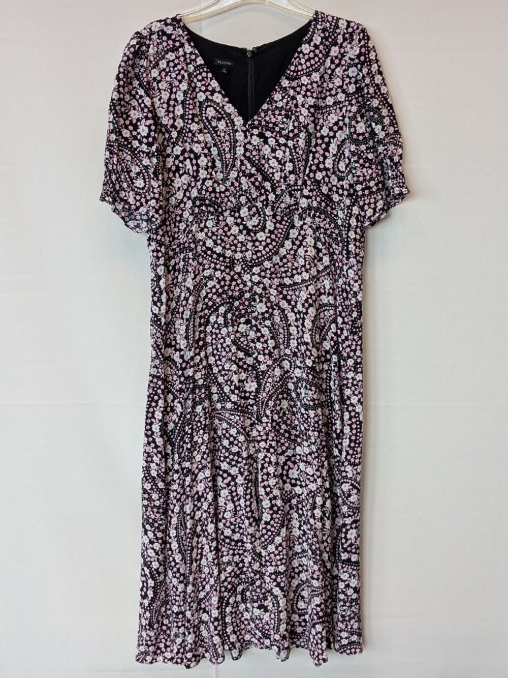 Talbots Black & Pink Floral Dress